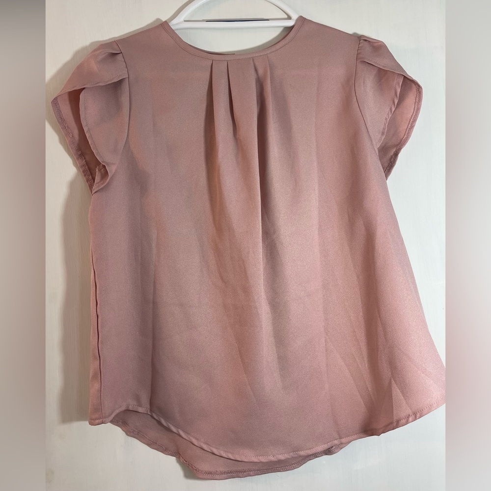 Salmon Pink Office Top
